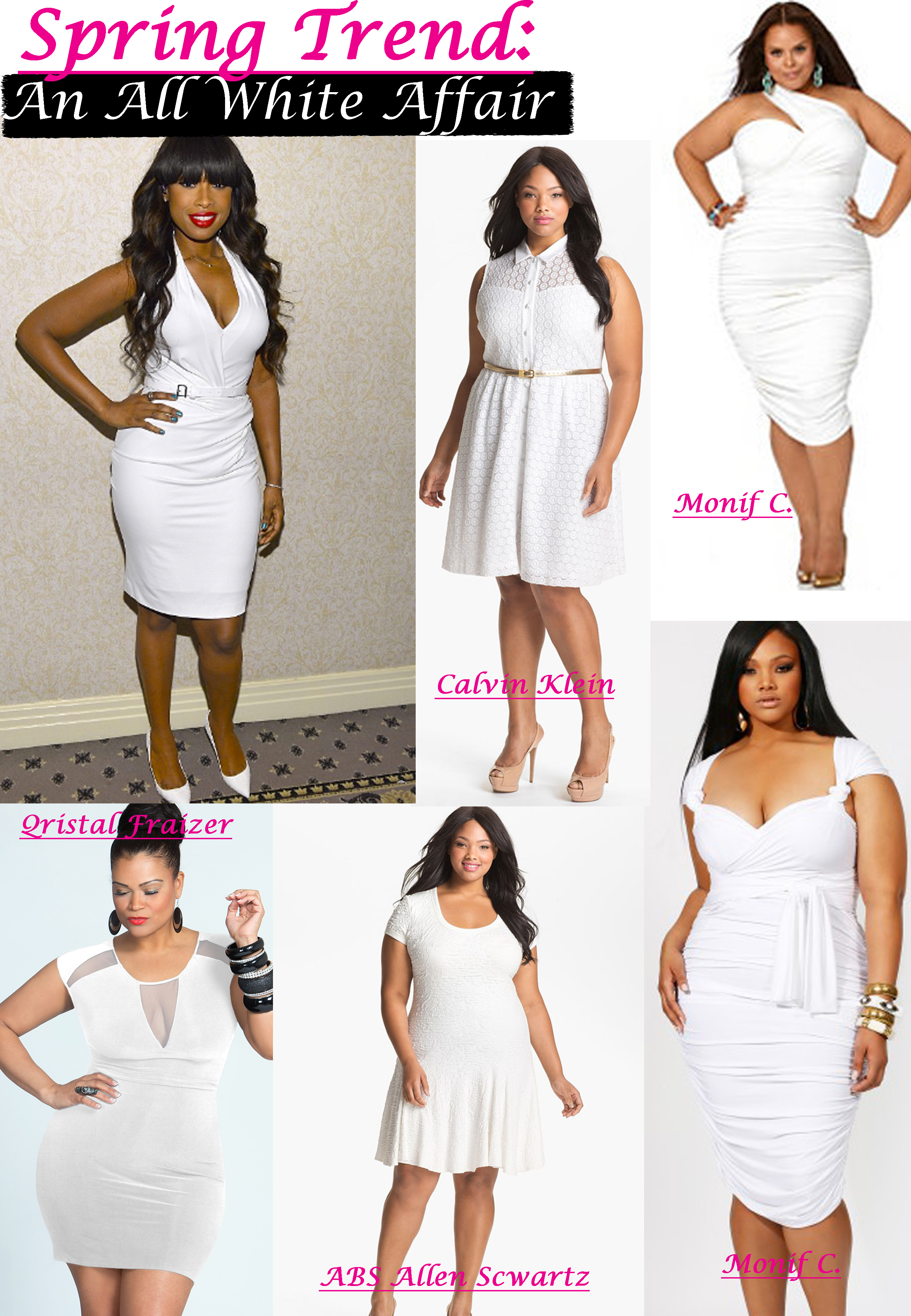 Spring Trends All White Plus Size Dresses Stylish Curves