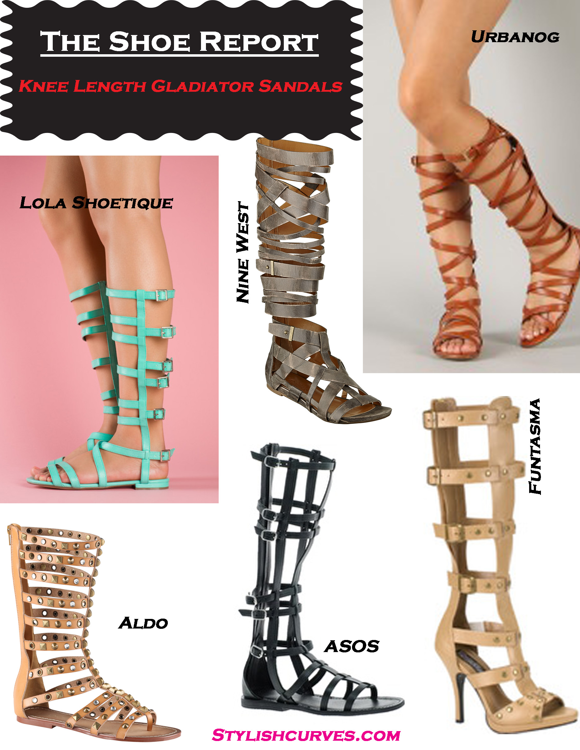 THE SHOE REPORT: KNEE LENGTH GLADIATOR SANDALS | Stylish Curves