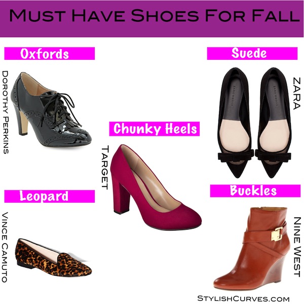 Must Have Shoes for Fall - Stylish Curves