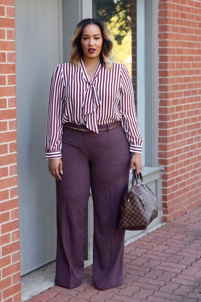 wide leg pants for curvy figure