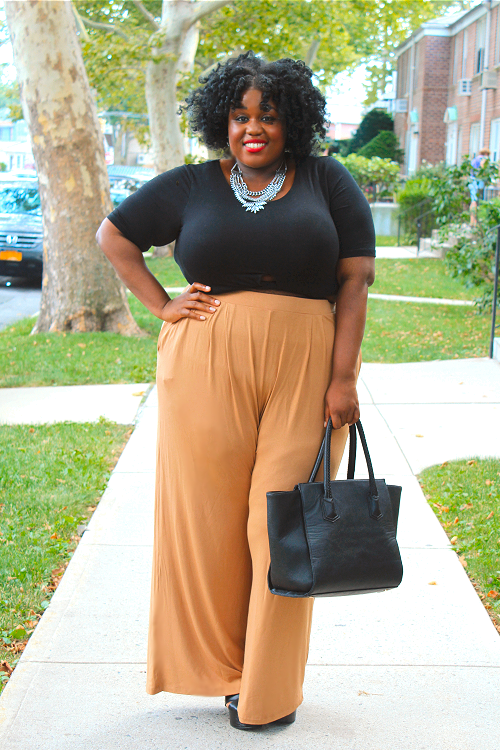 How To Wear Plus Size Wide Leg Pants & Where To Shop Them In Plus