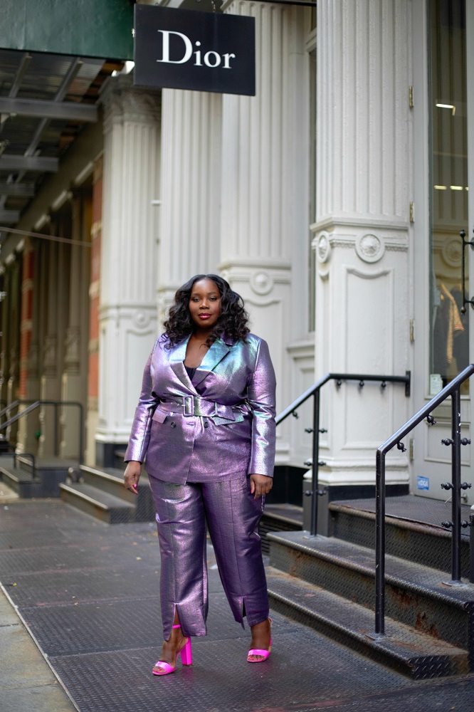 A Holiday Plus Size Suit That Will Turn Heads