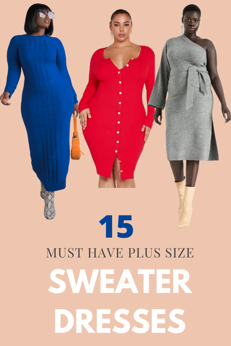 Virus kartoffel Interessant 15 Must Have Plus Size Sweater Dresses For Fall & Winter