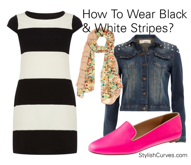 PLUS SIZE OUTFIT IDEA: HOW TO WEAR A BLACK & WHITE STRIPED DRESS