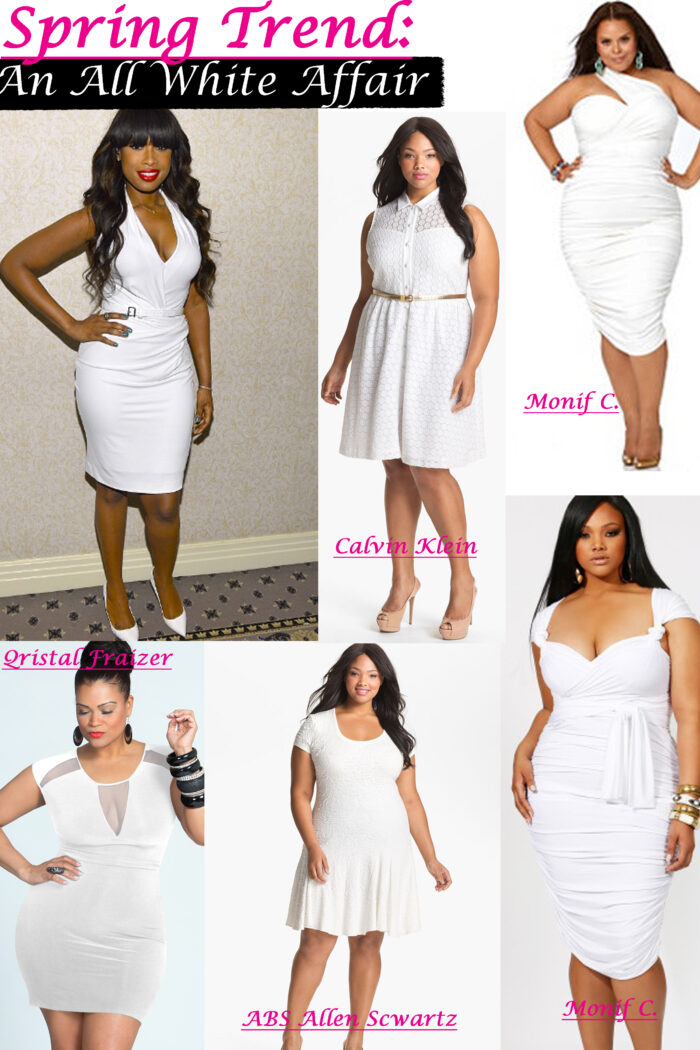 SPRING TRENDS: ALL WHITE PLUS SIZE DRESSES