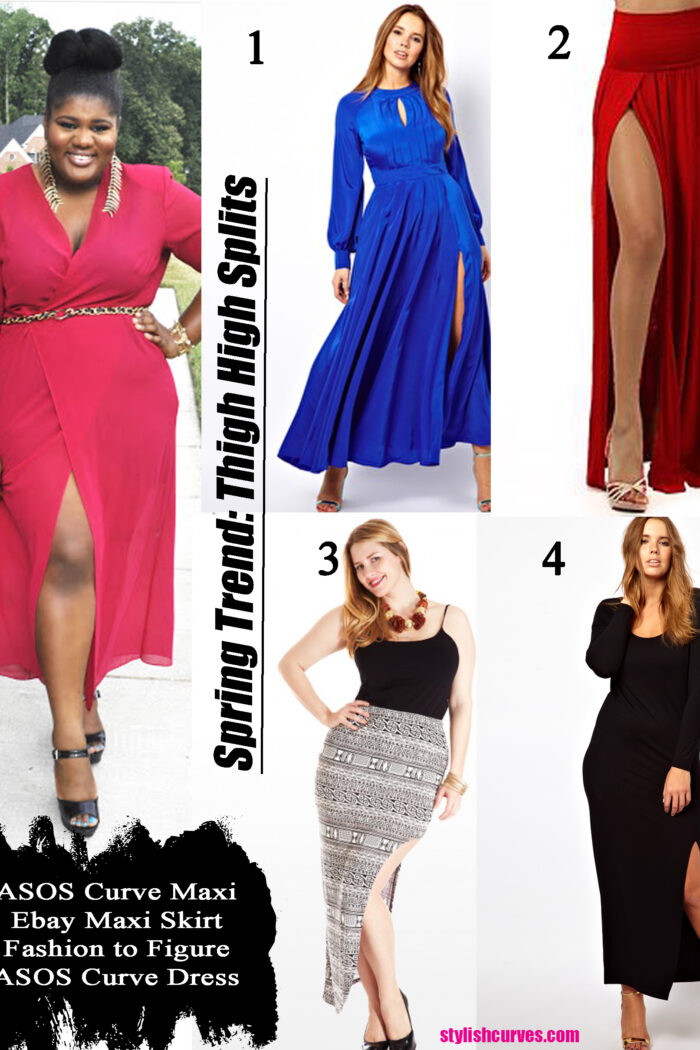 SPRING TREND: HIGH SPLIT PLUS SIZE DRESSES & SKIRTS