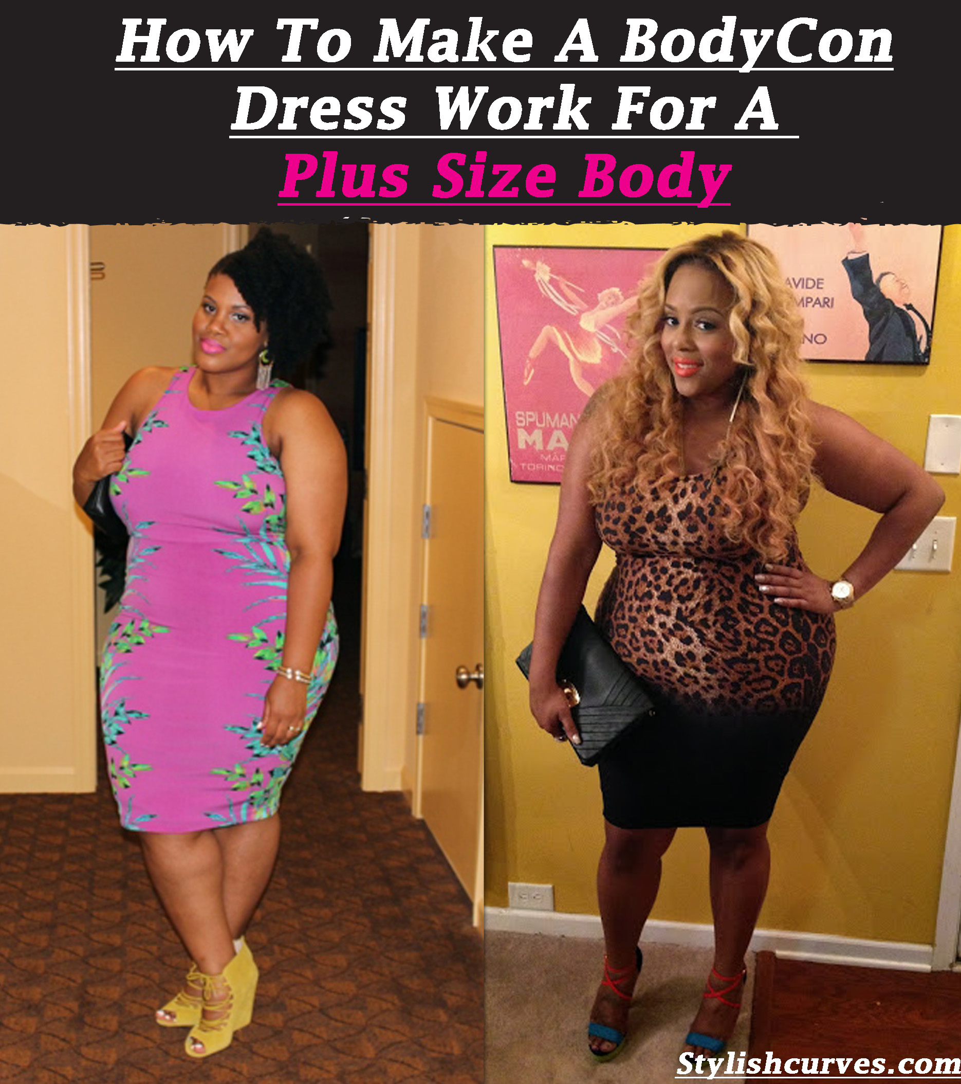 How to wear bodycon dress plus size