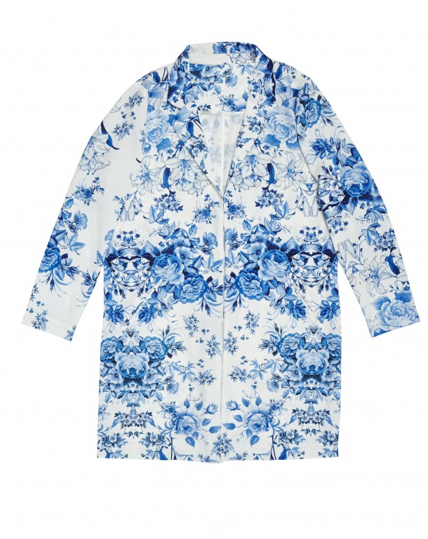 ASOS CURVE longline blazer in floral £55