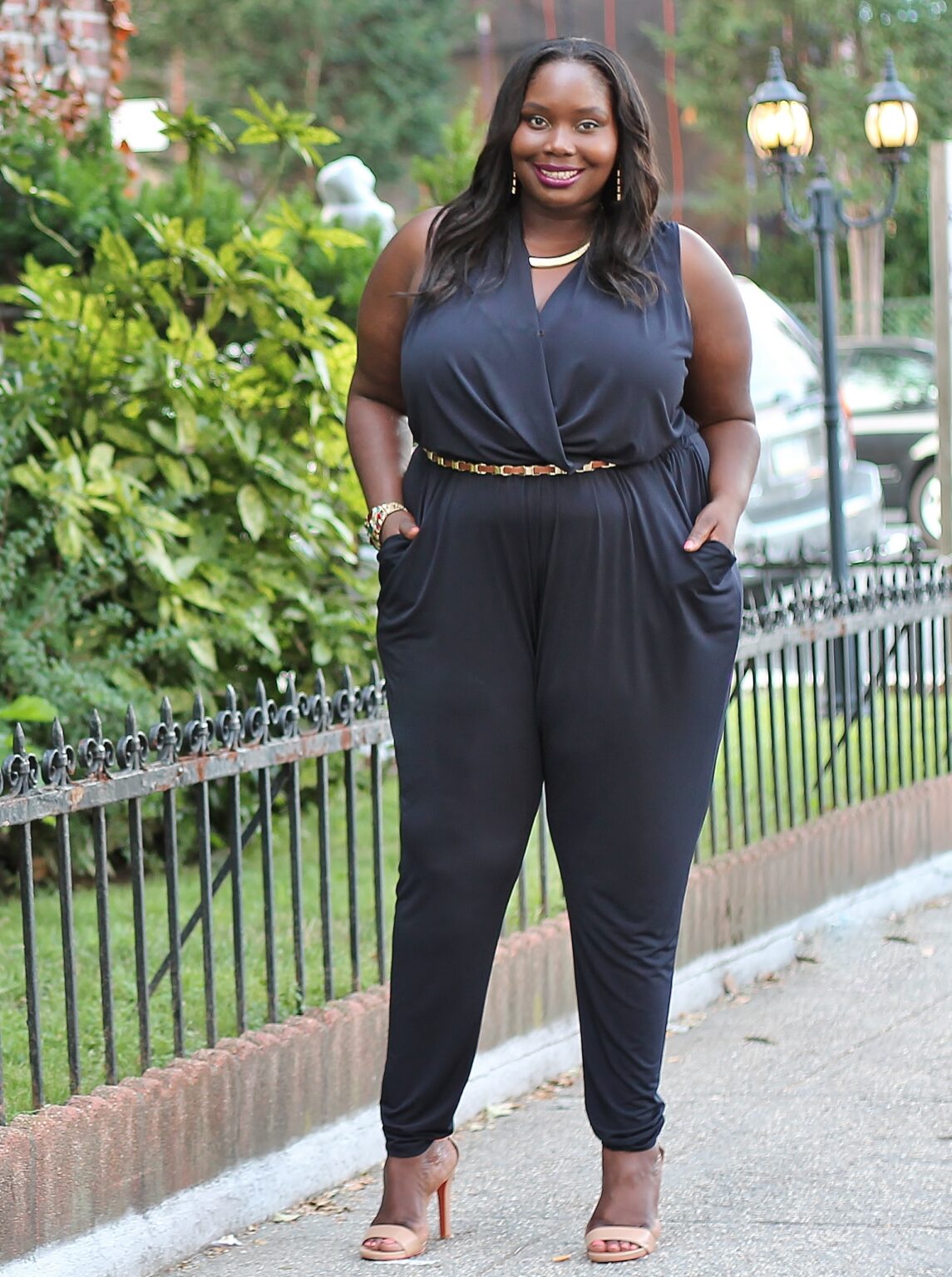 STYLE JOURNEY: MICHAEL KORS SLEEVELESS SLIM LEG PLUS SIZE JUMPSUIT ...