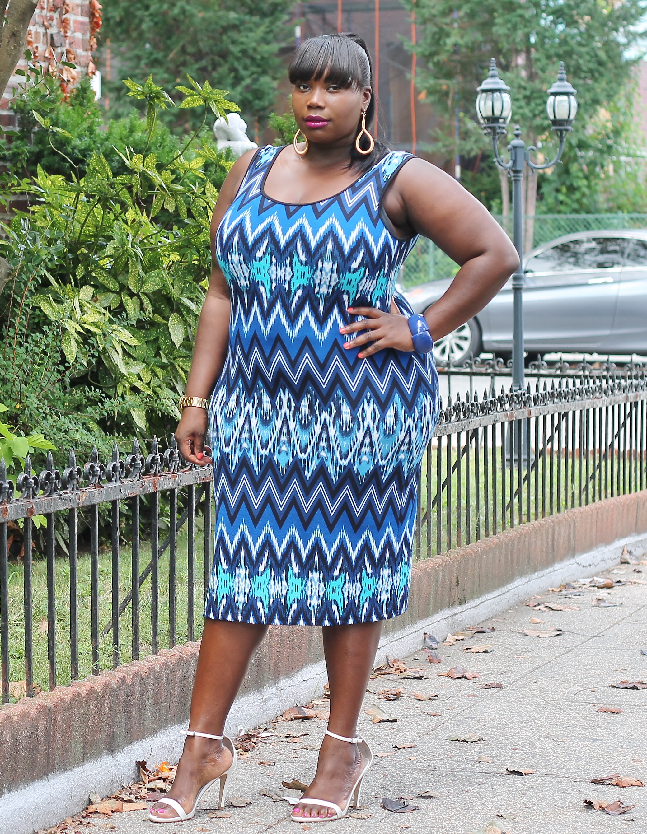 STYLE JOURNEY ENDING SUMMER IN A PRINTED MIDI ING PLUS SIZE DRESS Stylish Curves