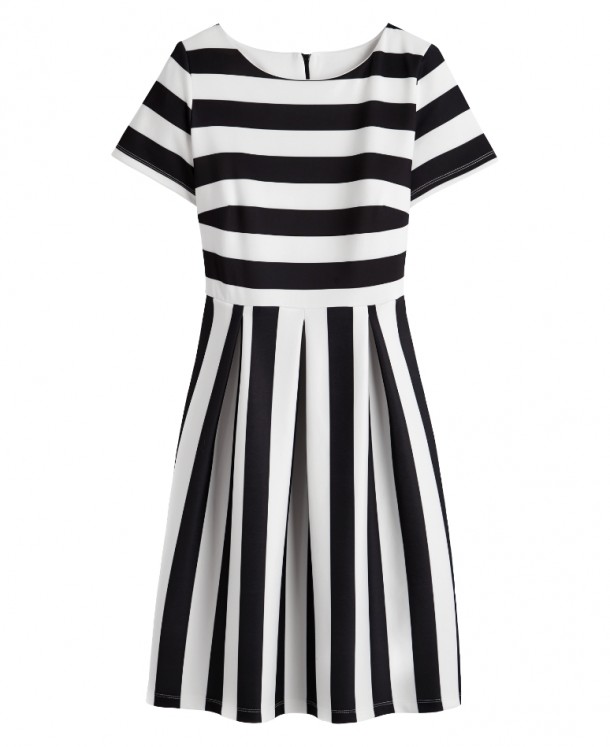 Totally In Love With Simply Be's Striped Scuba Skater Dress, It's Our ...
