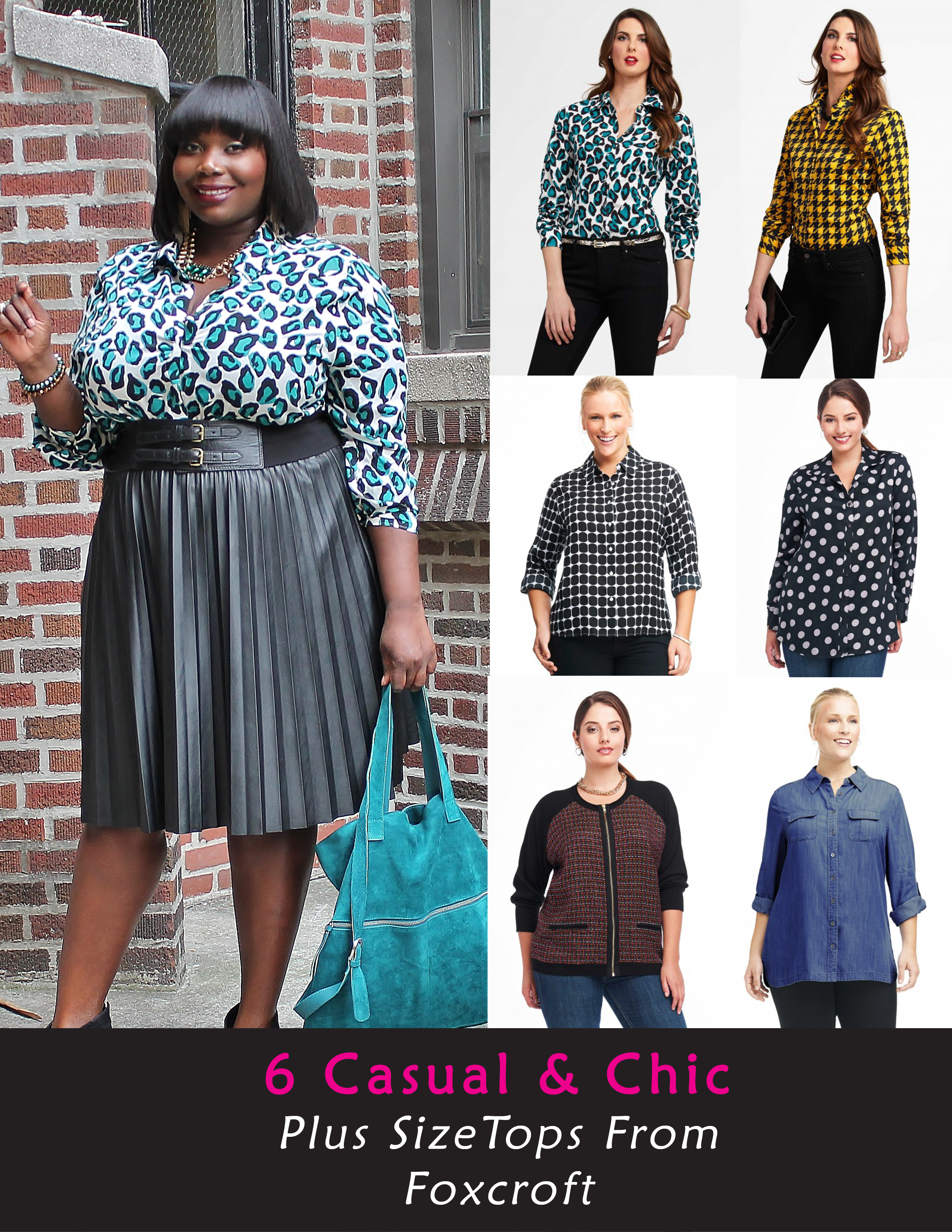 6 Casual & Chic Plus Size Tops From Foxcroft - Stylish Curves