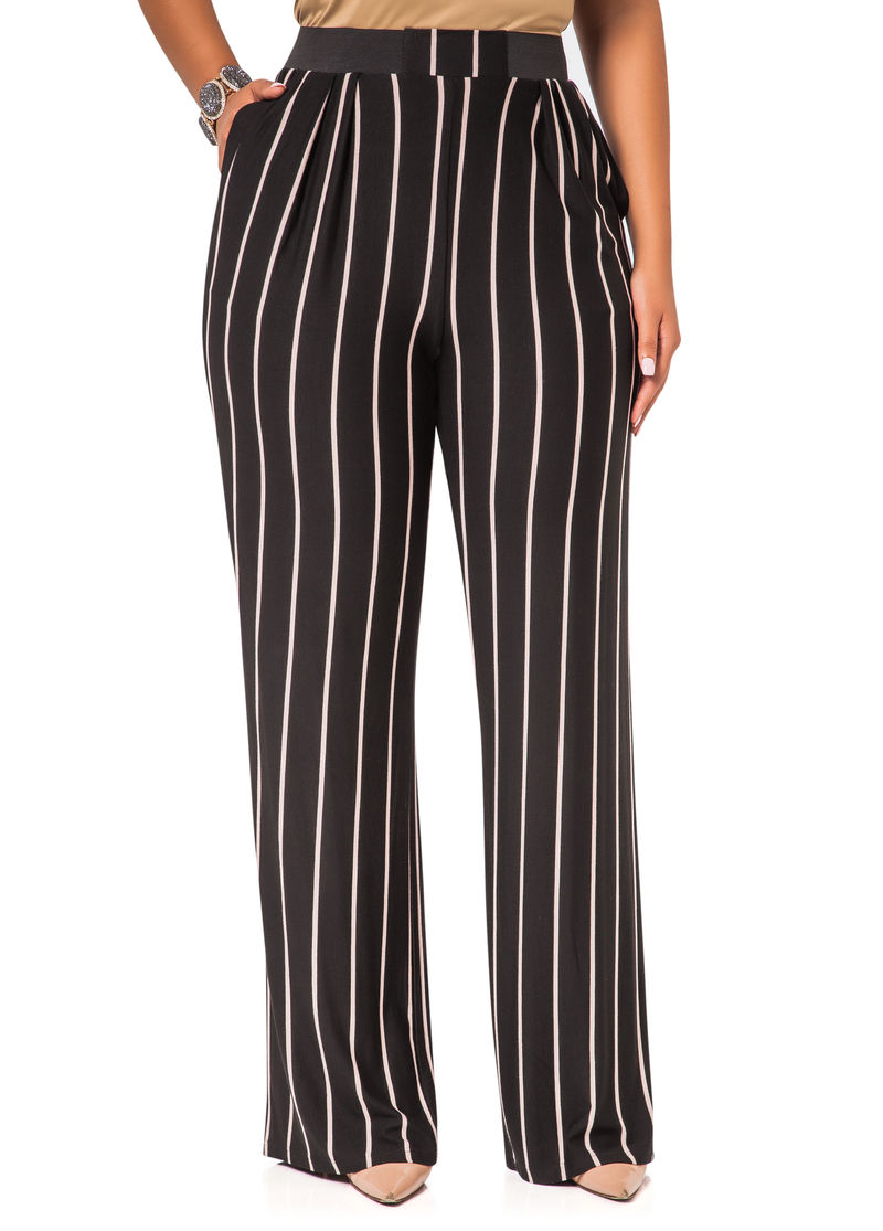 We Say Yes To These Striped Wide Leg Plus Size Pants (Stylish Curves ...