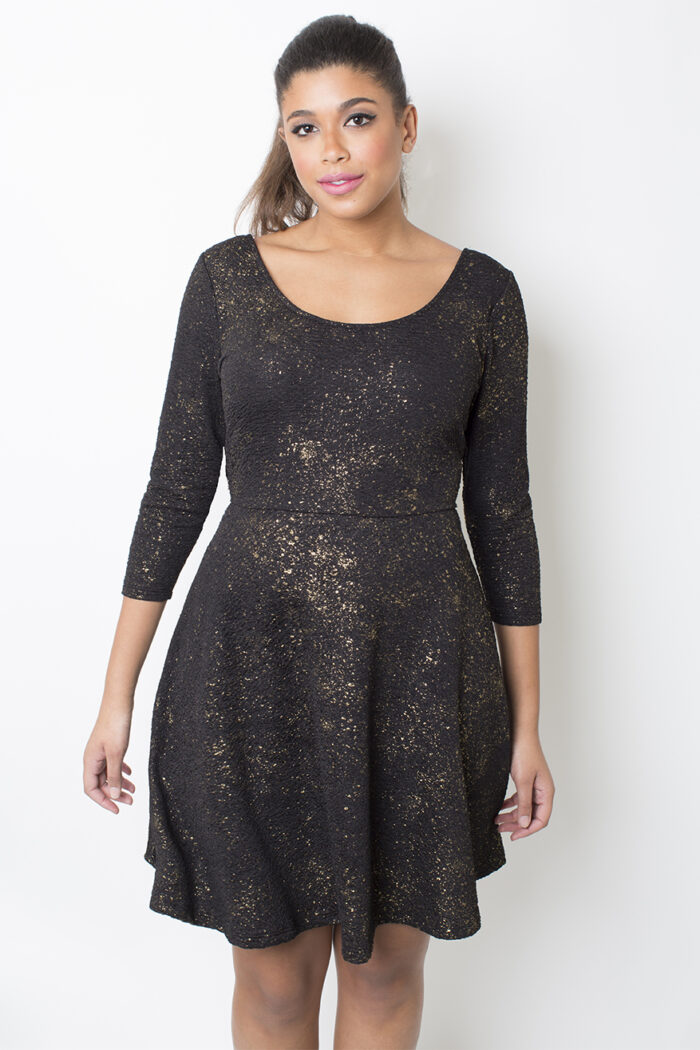 Sparkle And Shine In This Ballerina Skater Dress From Rebdolls, (Stylish Curves Pick Of The Day)