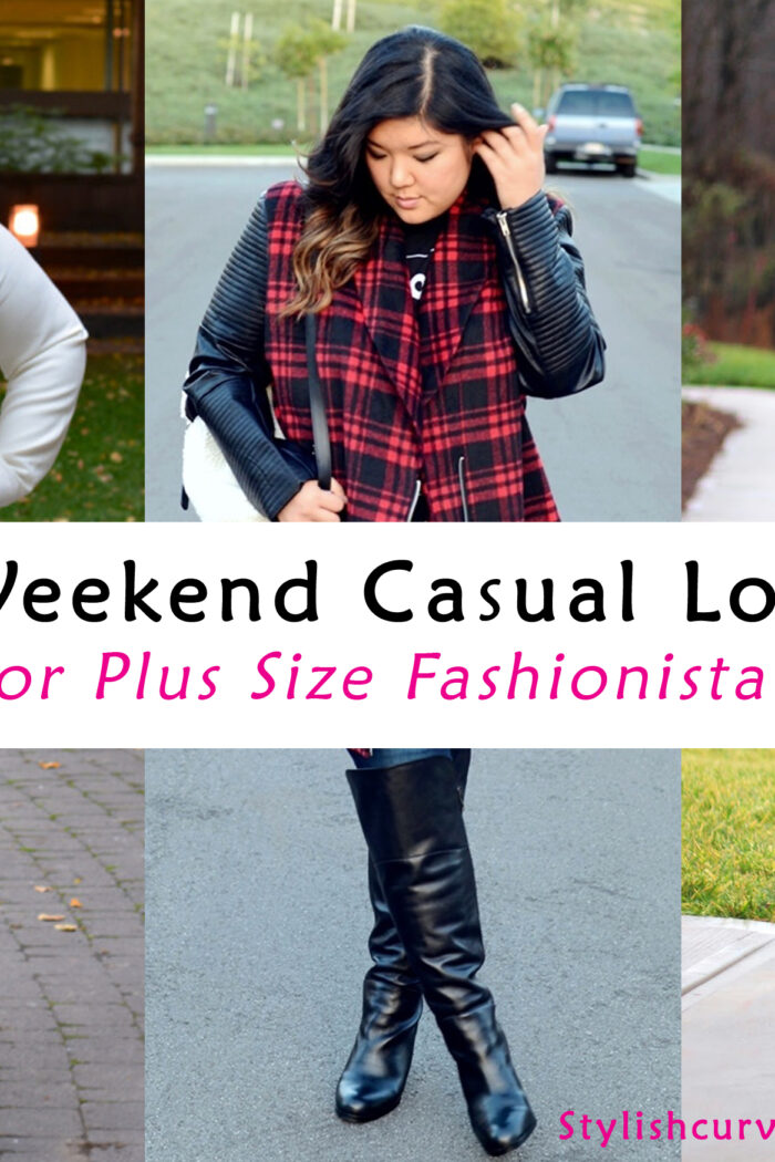 How To Dress For The Weekend; 6 Casual And Cute Weekend Outfits For Plus Size Fashionista’s