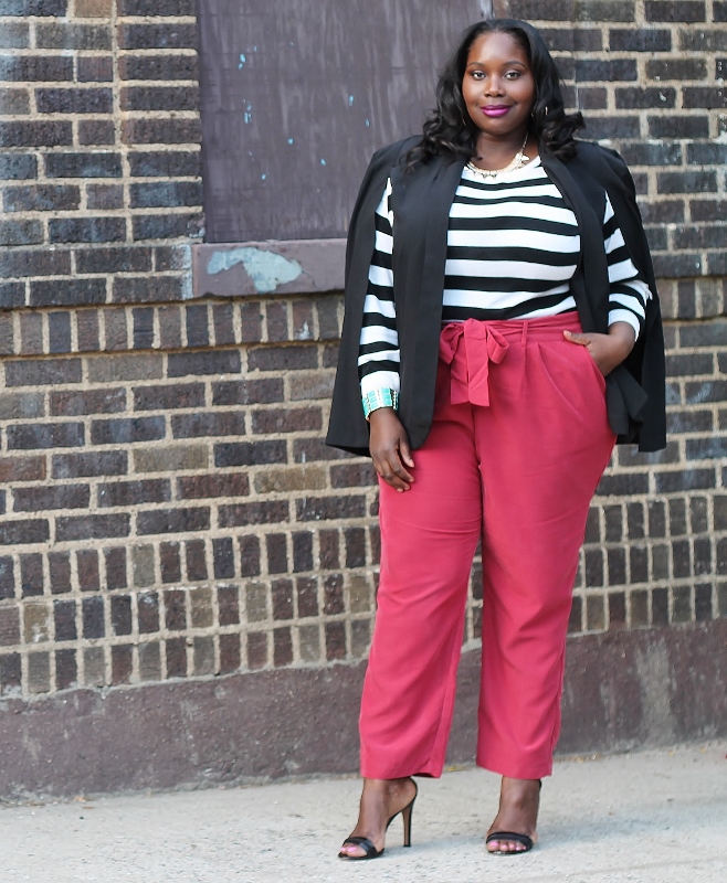 My Perfect Plus Size Spring Pant And Cape Jacket | Stylish Curves