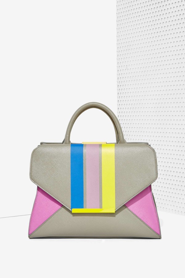 Stylish Curves Pick Of The Day: Nasty Gal Chroma Striped Envelope Tote