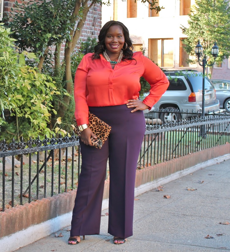 Colorblocking At The Office | Stylish Curves