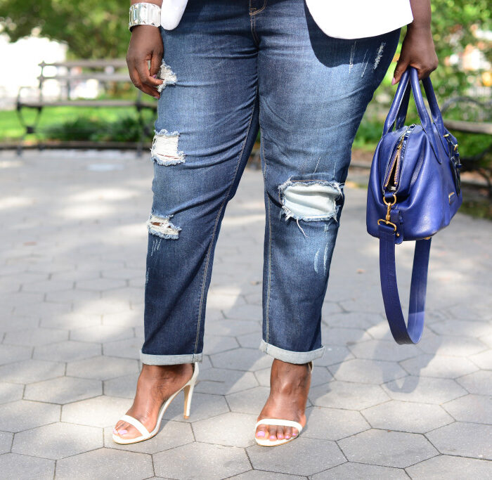 Style Journey: My Distressed Boyfriend Jeans From Fashion To Figure
