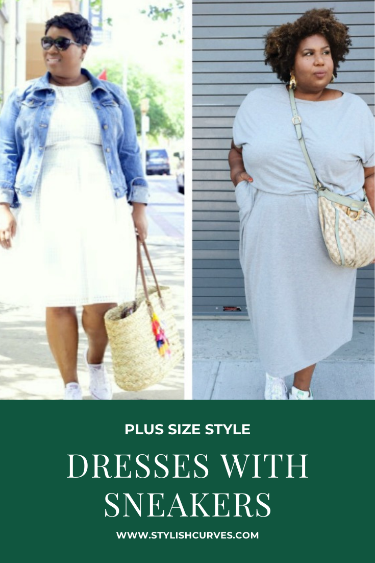 Plus size dress outlet with sneakers