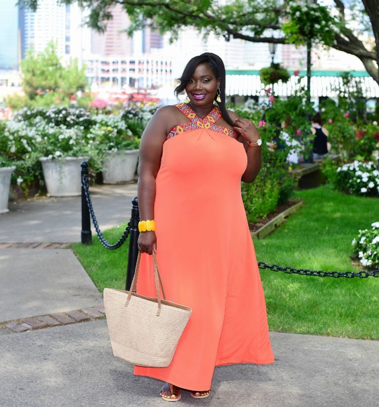 Keeping It Chic In Maxi Dresses From New York & Company - Stylish Curves