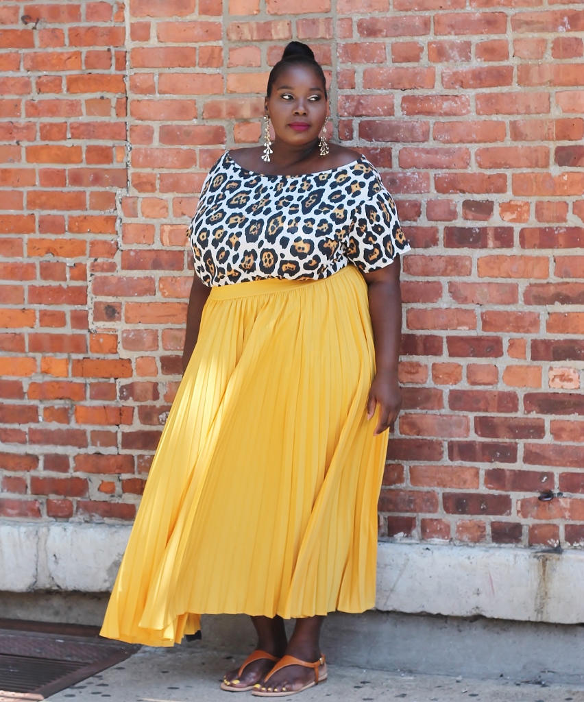 Making Lemonade In A Pleated Maxi Skirt And Leopard Print Top - Stylish ...