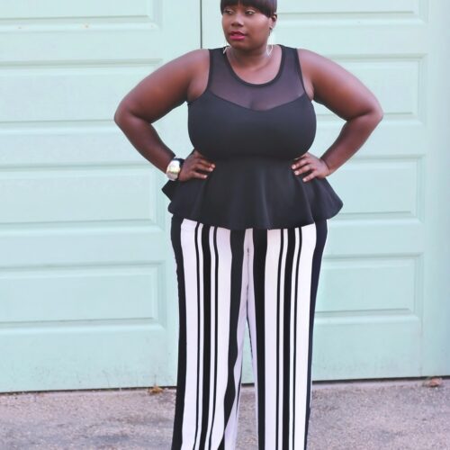 Plus size belted paperbag trousers  GATE