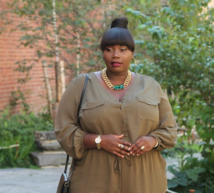 Dressy Casual In An Old Navy Plus Size Jumpsuit