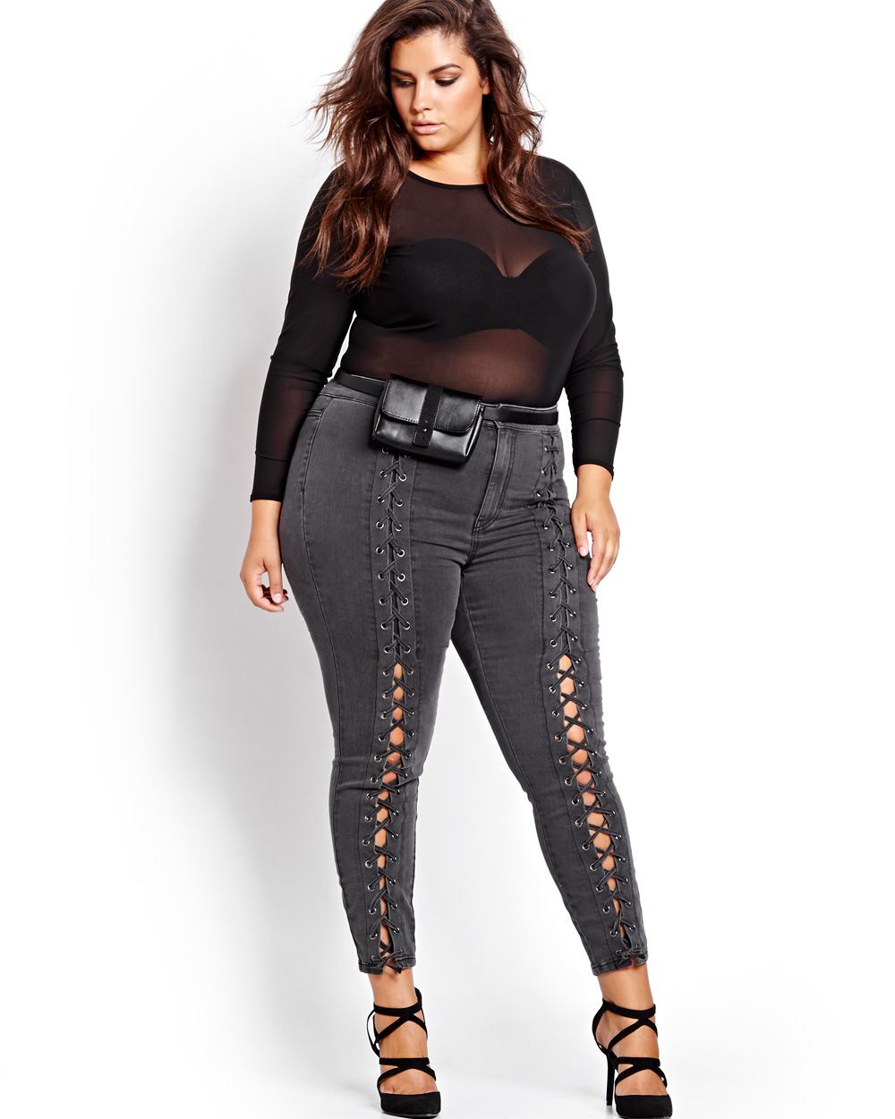  uhnmki Womens Plus Size Tops Fall Season Sexy Lace