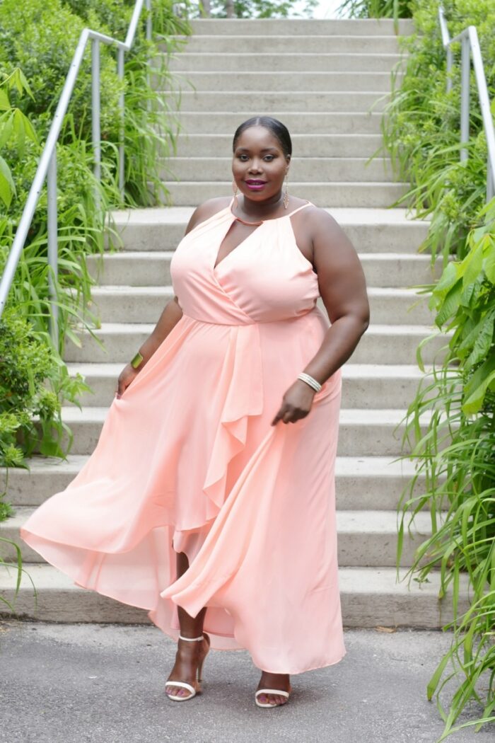 Can’t Wait To Twirl On The Dance Floor In This Chic Halter Plus Size Dress