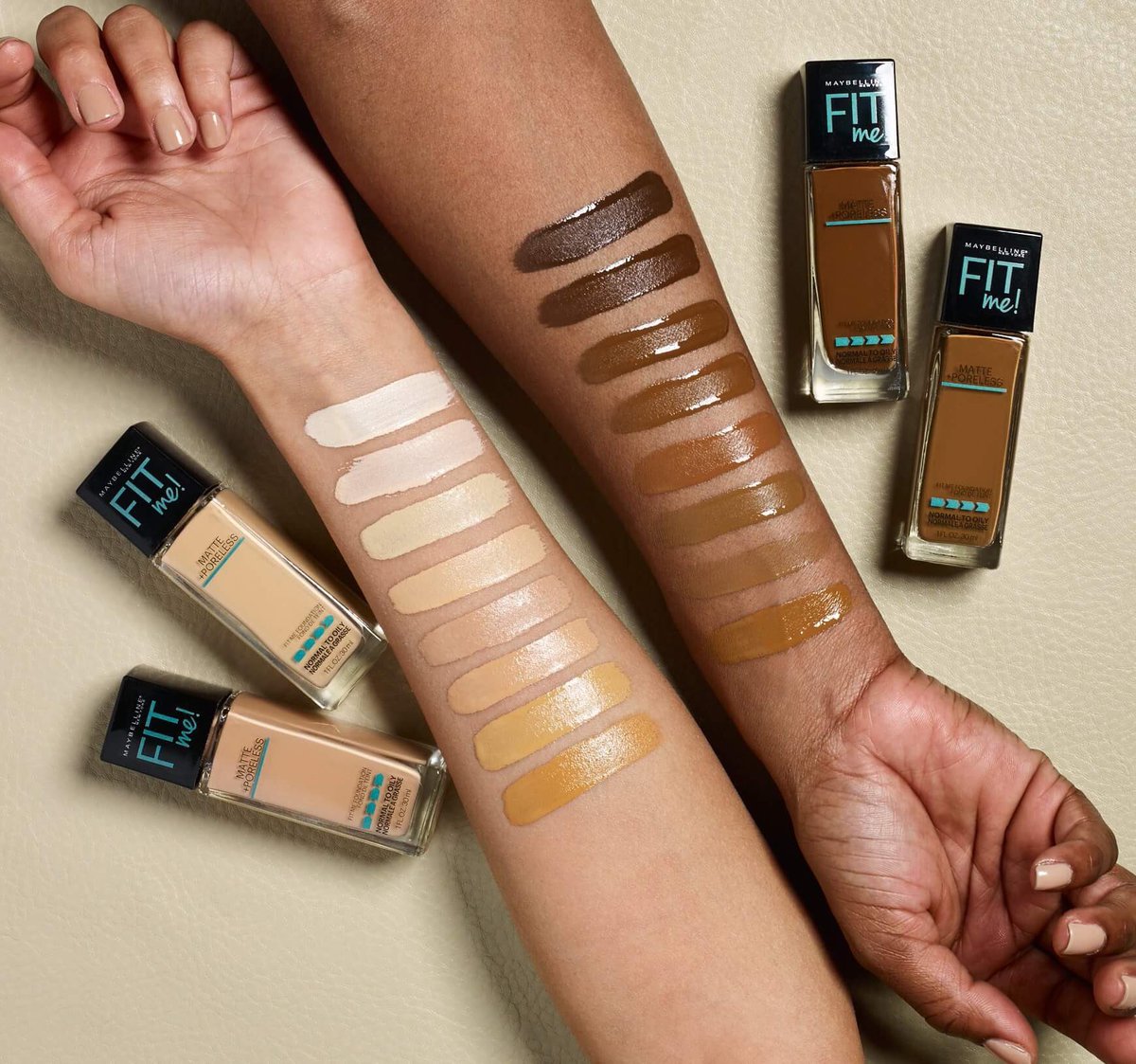 Maybelline Fit Me Foundation 16 new shades