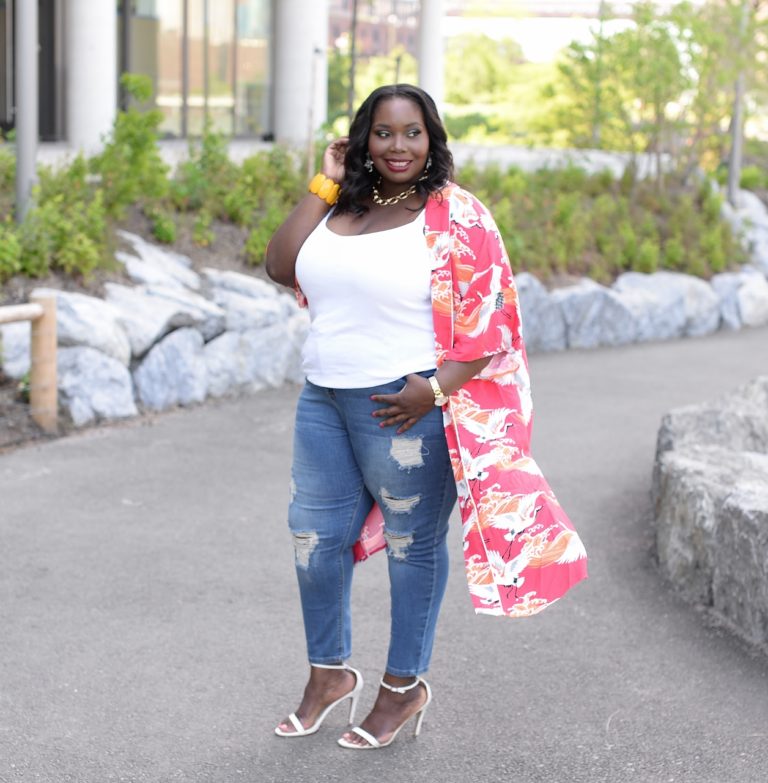 Finding The Perfect Summer Plus Size Kimono - Stylish Curves