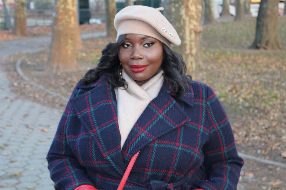 how to accessorize winter coats for plus size women