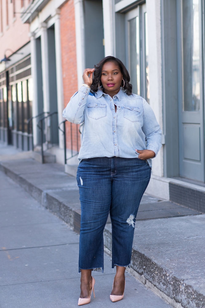 Lane bryant straight outlet leg jeans