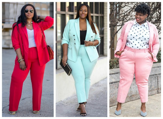 8 Must Have Bright Colored Plus Size Pantsuits For Spring - Stylish Curves