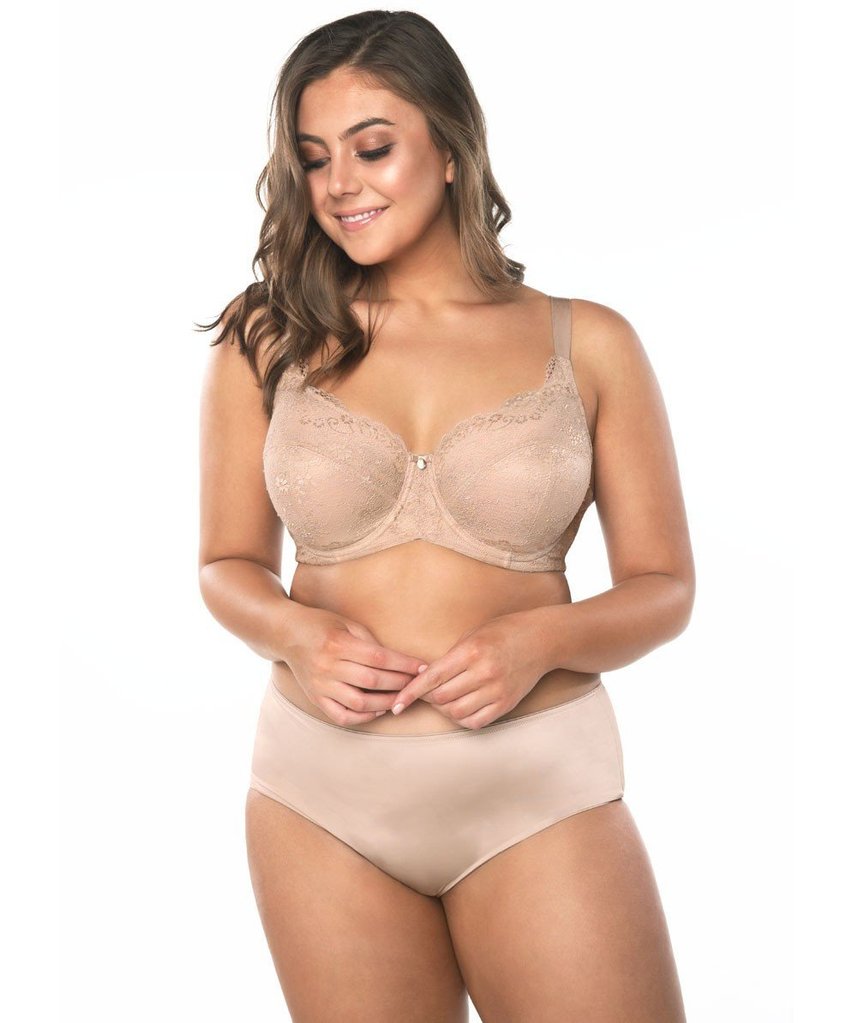 Tulip Lace Push Up - Chocolate Nude – Curvy Couture
