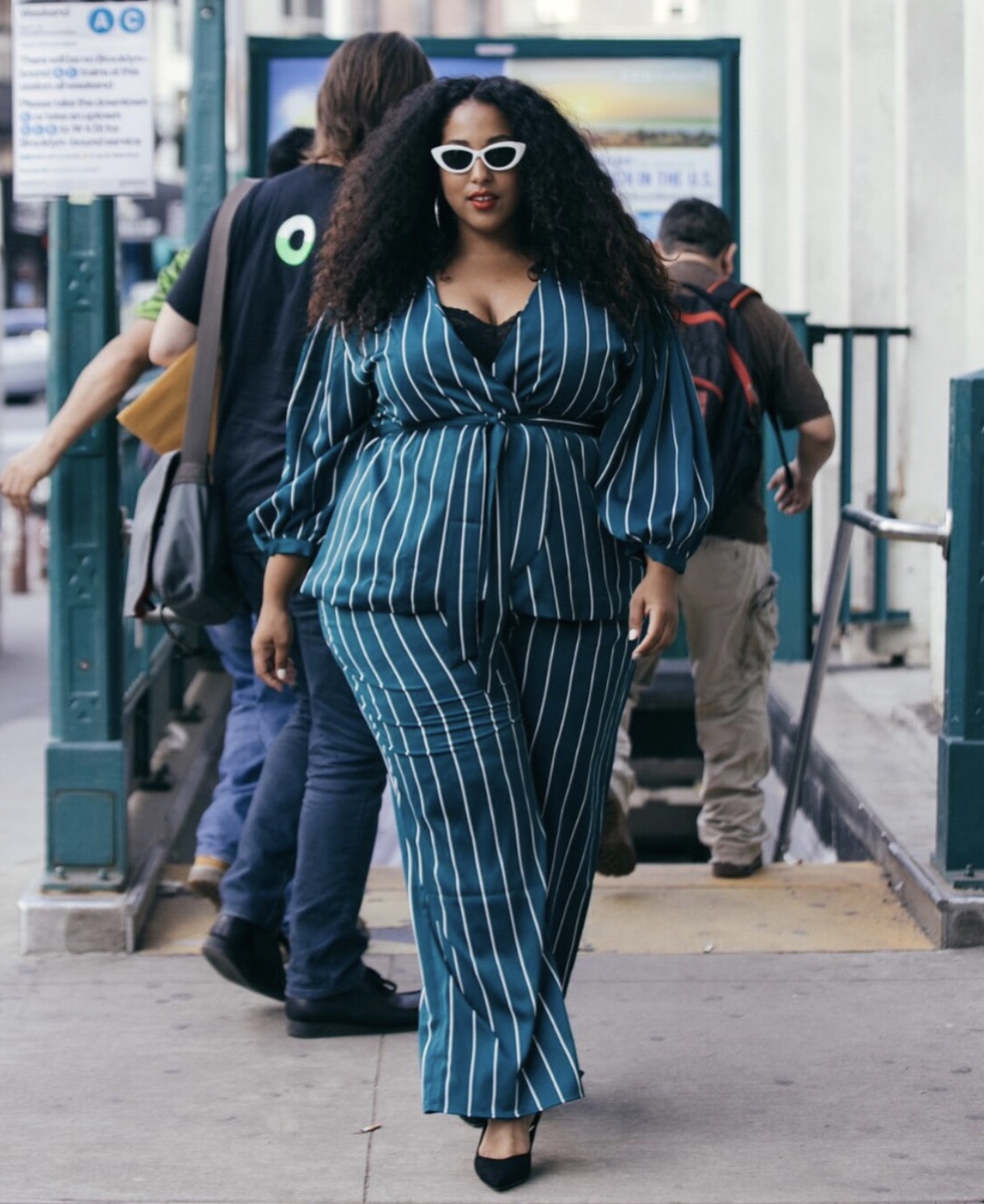 The Popular Eloquii Suit Plus Size Bloggers Wore To Fashion Week - Stylish  Curves