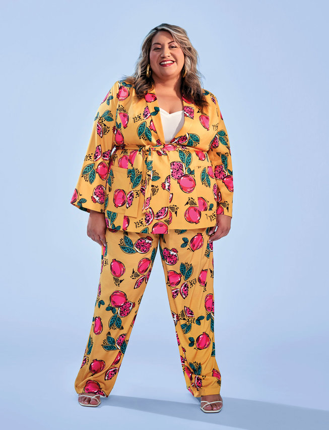 trendy plus size suits