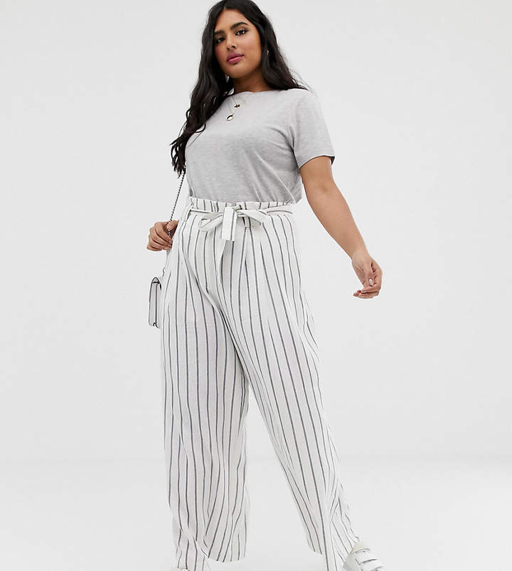 High waisted paper bag pants best sale plus size