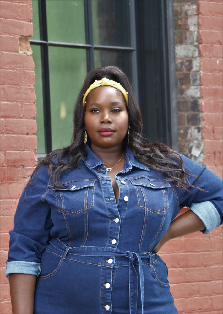 Ellie Denim Dress (Plus Size)