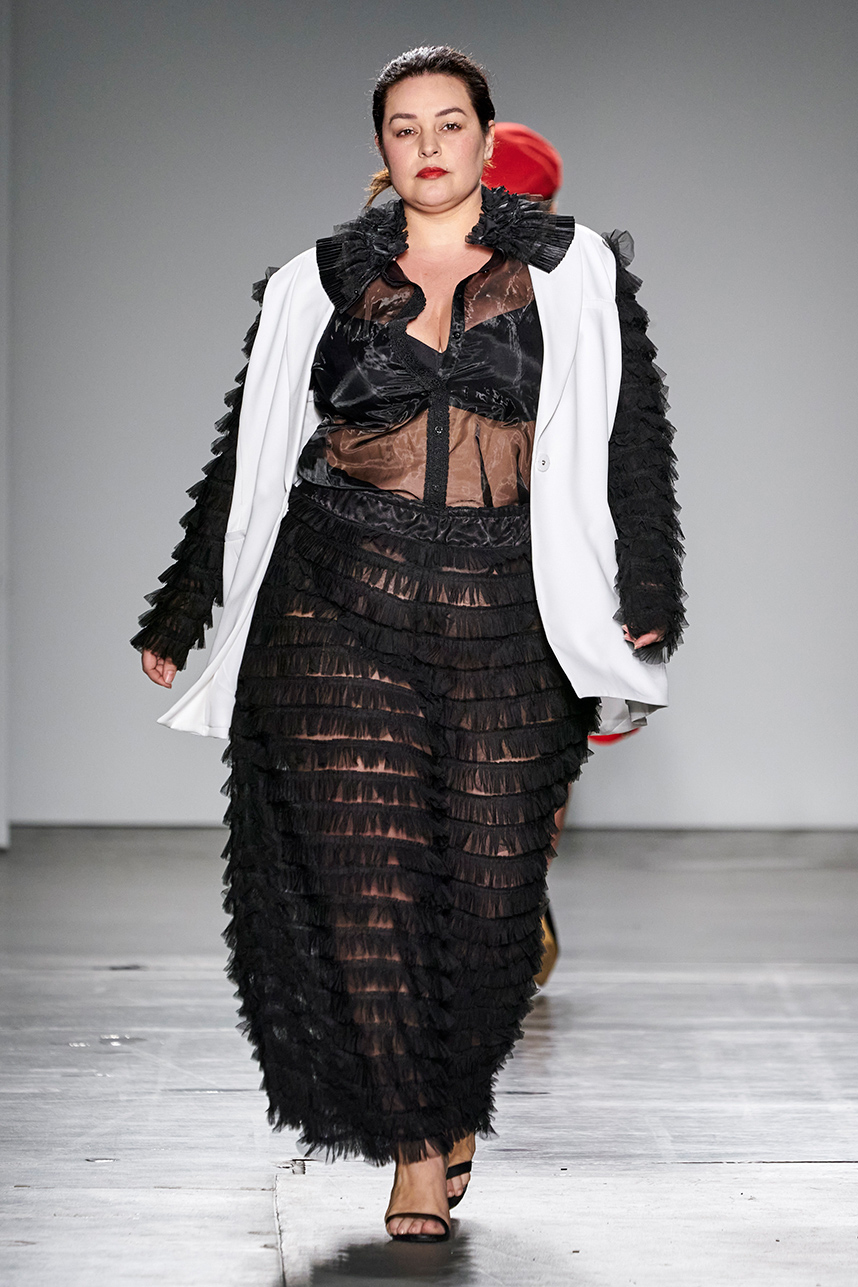 White runway shop plus size