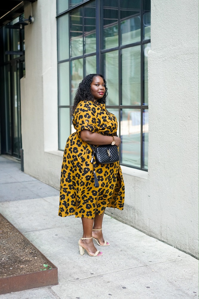 Leopard print shirt shop dress plus size