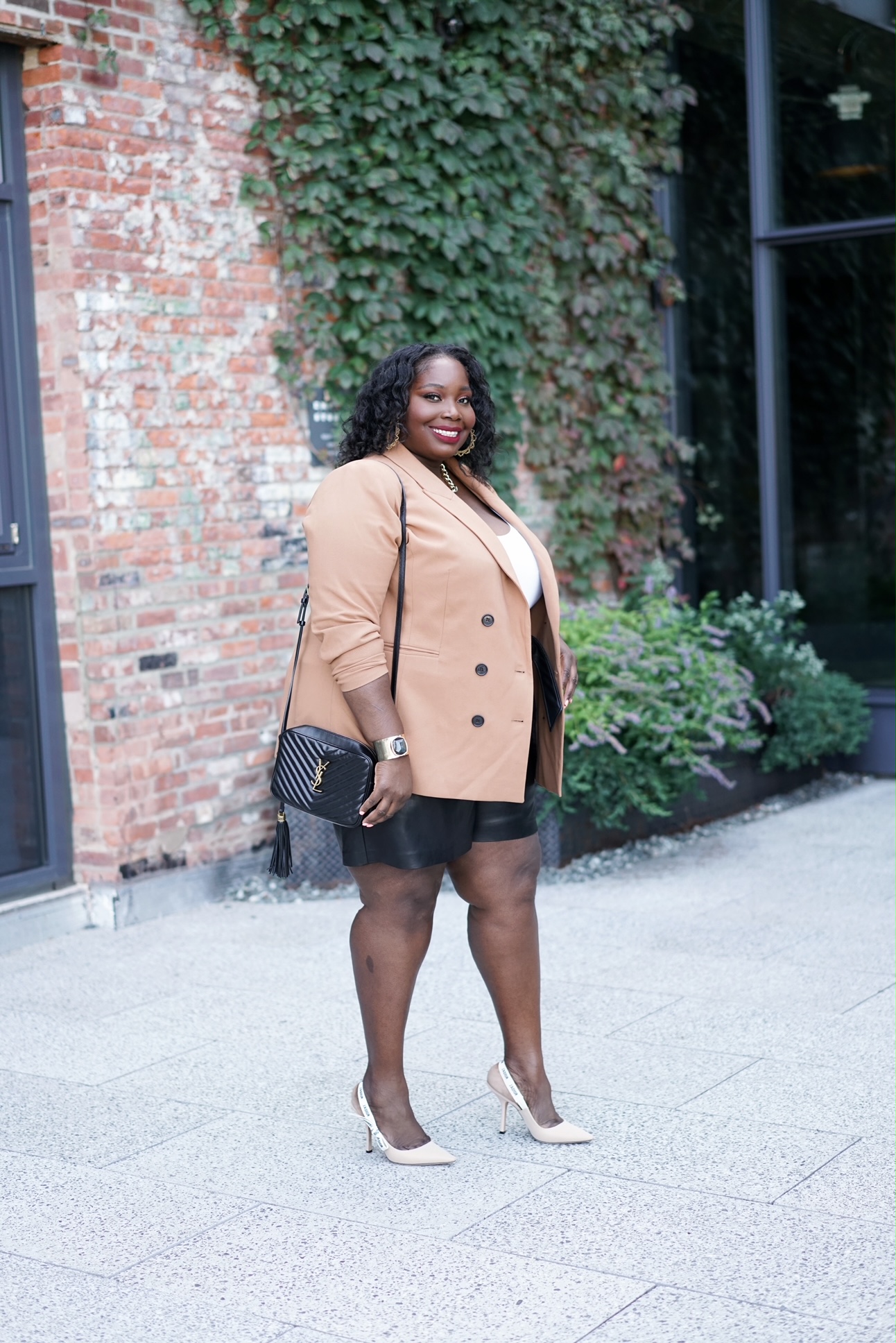 Where To Shop For Plus Size Leather Shorts & How To Style Them