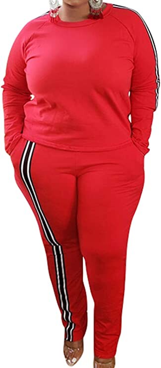 Plus Size Clothing Jogger Set  Two Piece Plus Size Outfits - New Plus Size  Clothing - Aliexpress