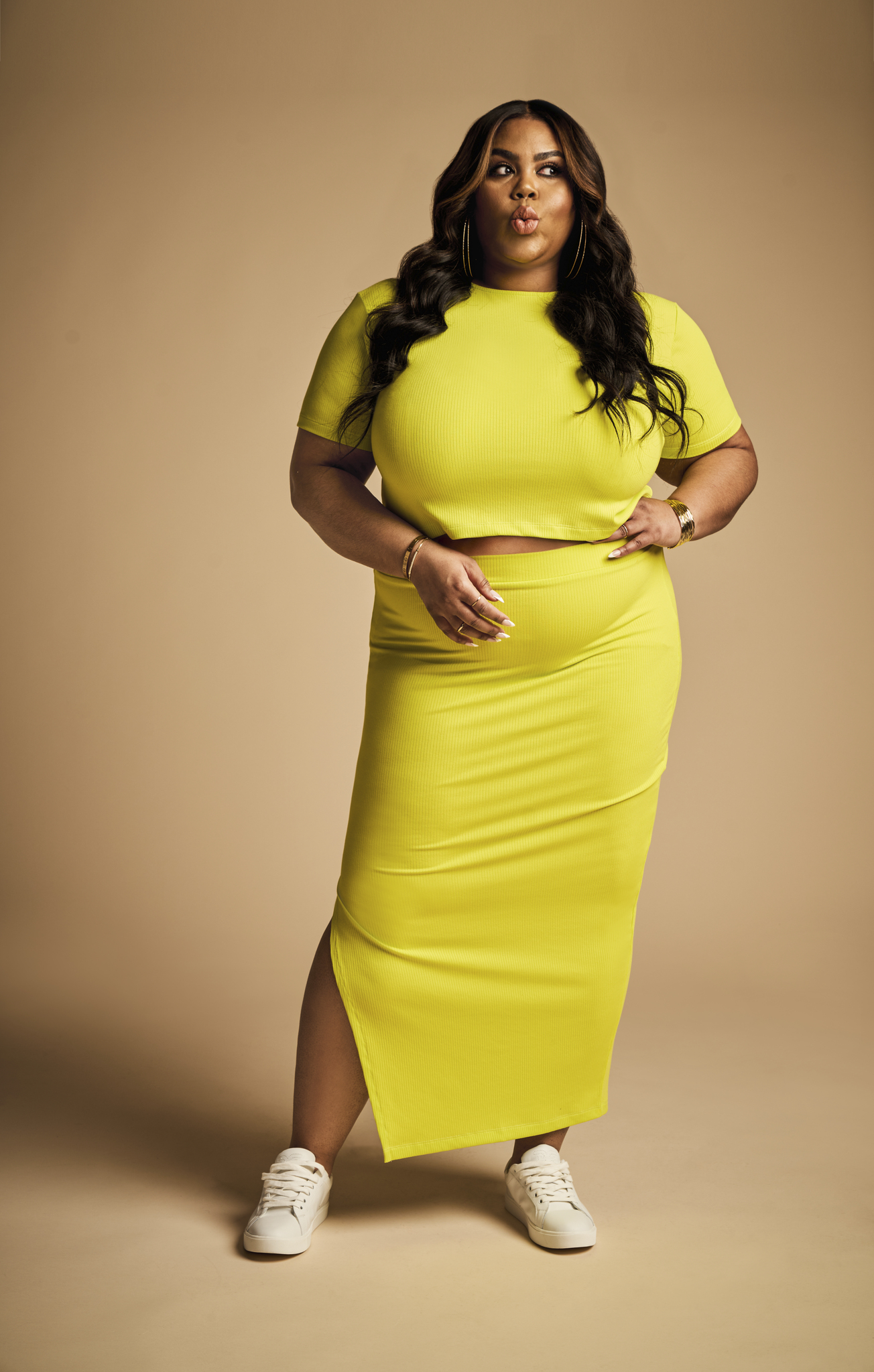 Nina Parker Macy's plus size clothing line skirt set