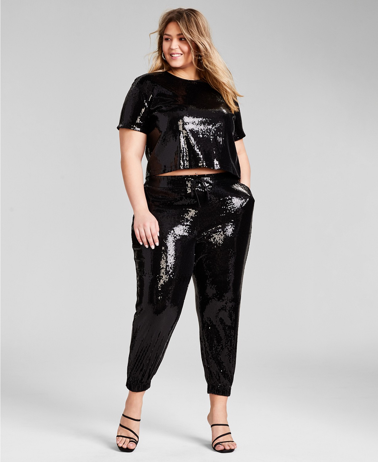 Macys plus size online sweatpants