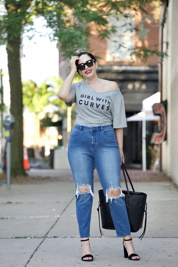 High waisted outlet jean skirt qvc