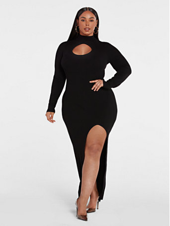 Cute plus shop size sweater dresses