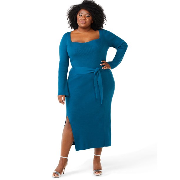 Turquoise hotsell sweater dress