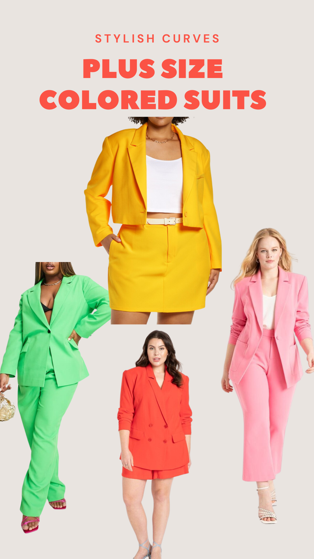 Colorful plus size on sale blazers